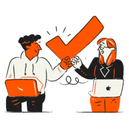 Fist bump illustration