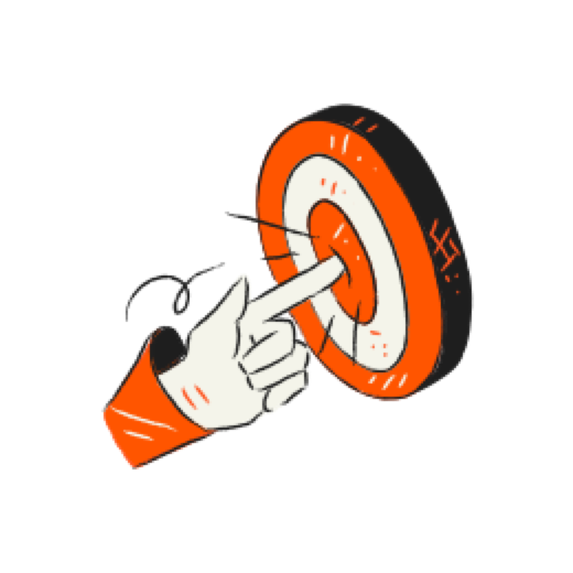 Bullseye target illustration